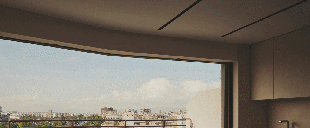 Curated visual reference: Gallery Detail: Curved Penthouse